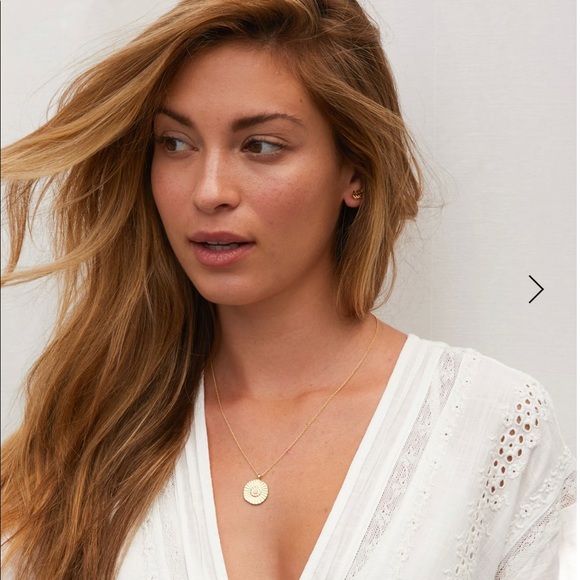 Gorjana Sunburst Coin Necklace Online 